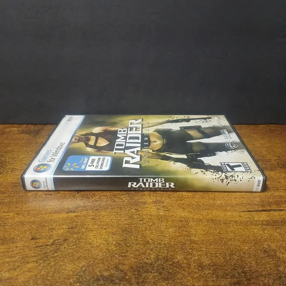 Tomb Raider Underworld Video Game for Windows PC, 2008, DVD-ROM, TESTED